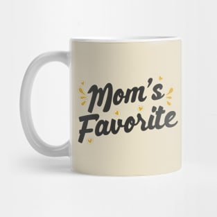 Mom's Favorite Text Design Mug